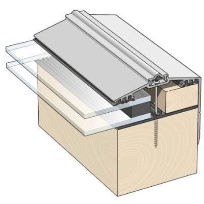 Capex 70 Gable End Bar & Gasket (3m)- Brown