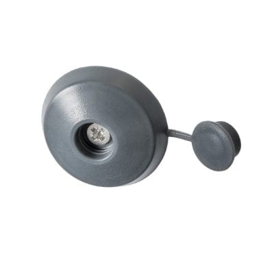 10mm Polycarbonate Fixing Buttons (Pack of 10) - Anthracite Grey