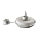 10mm Polycarbonate Fixing Buttons (Pack of 10) - White