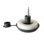 16mm Polycarbonate Fixing Buttons (Pack of 10) - Anthracite Grey