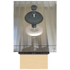 25mm Polycarbonate Fixing Buttons (Pack of 10) - Anthracite Grey