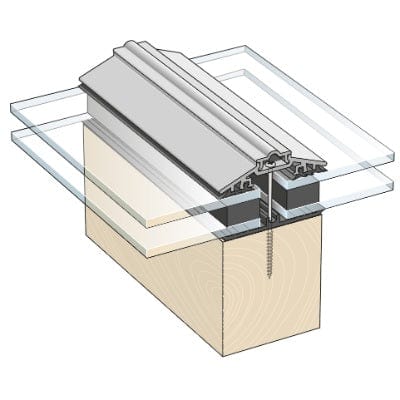 Capex 50 Glazing Bar & Gasket (3m) - White