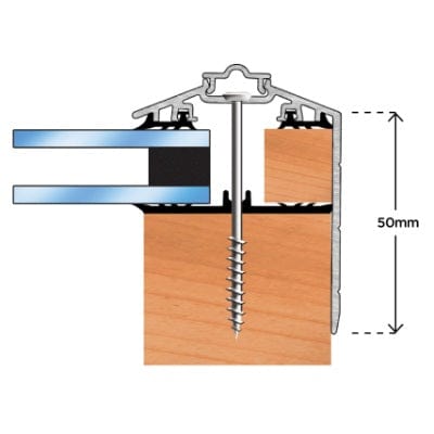 Capex 50 Gable End Bar & Gasket (3m)- Brown