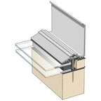 Capex 50 Wall Flashing Bar & Gasket (3m) - Anthracite Grey
