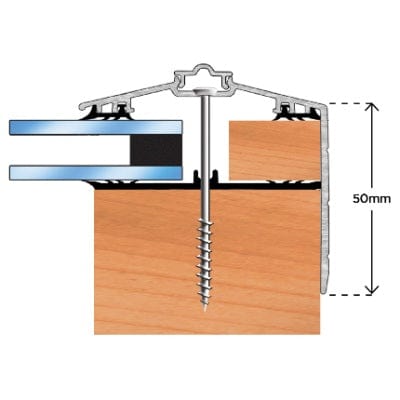 Capex 70 Gable End Bar & Gasket (3m) - White