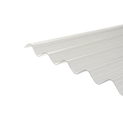 Corrugated Polycarbonate Sheet Clear 3m x 950mm x 0.8mm