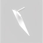 PVC Capex 70 & Hip Bar Extended End Cap - White