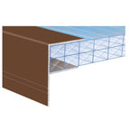 PVC F-Section (10mm) 4m - Brown