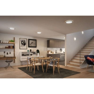 Atria Shine Backlight Round LED Panel 190mm Neutral White - Chrome