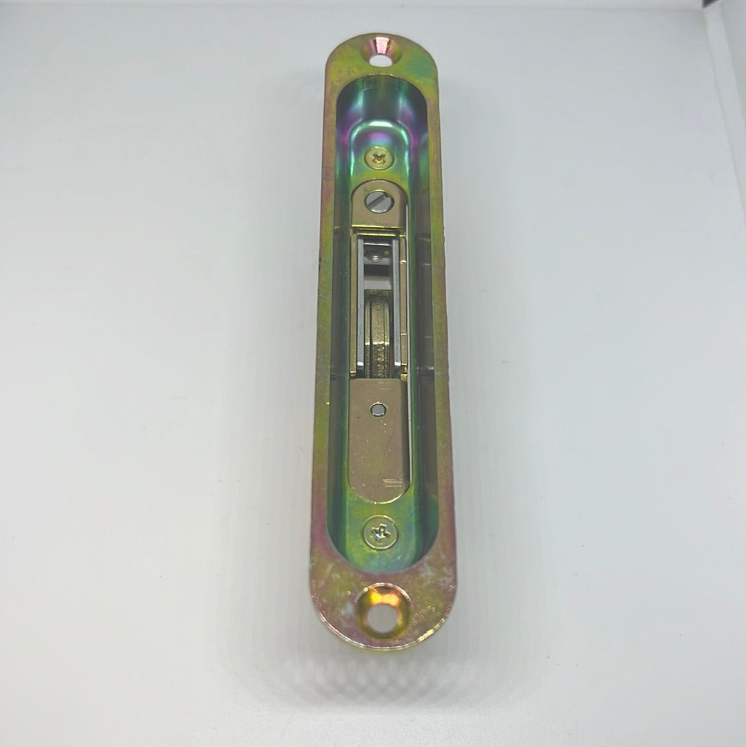 S3026 - Deadlatch Assy. Brass Plated Mortise Lock 45-Degree with Pocket Trim Plate