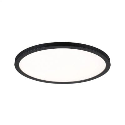 Atria Shine Backlight Round LED Panel 293mm Warm White - Black