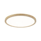 Atria Shine Backlight Round LED Panel 293mm Warm White - Wood Look