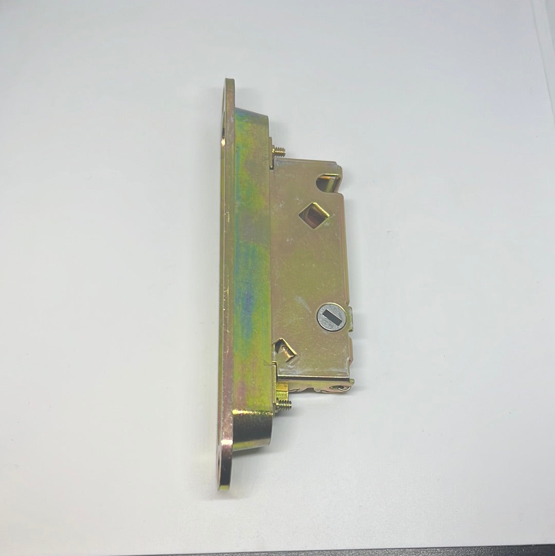 S3026 - Deadlatch Assy. Brass Plated Mortise Lock 45-Degree with Pocket Trim Plate