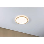 Atria Shine Backlight Round LED Panel 293mm Warm White - Wood Look