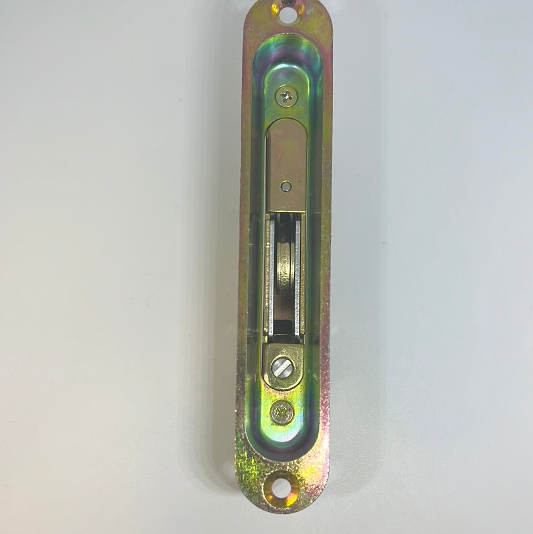 S3026 - Deadlatch Assy. Brass Plated Mortise Lock 45-Degree with Pocket Trim Plate