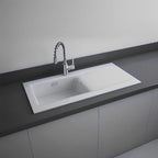 RAK Gourmet Dream Kitchen Sink 2 Single Bowls Fireclay Inset Kitchen Sink