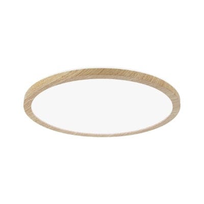 Atria Shine Backlight Round LED Panel 420mm Neutral White - Wood Look