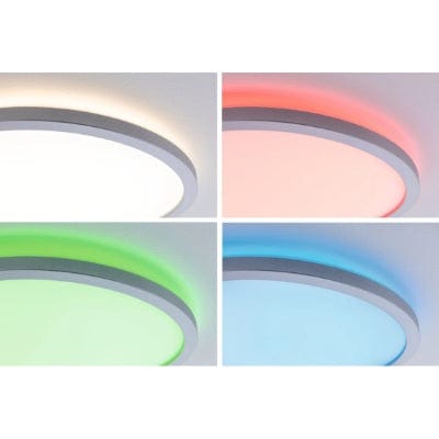 Atria Shine Backlight Round LED Panel 293mm RGBW - Chrome Matt