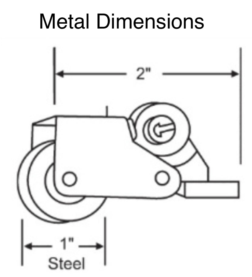 528 - Patio Door Screen Roller - pack of 2
