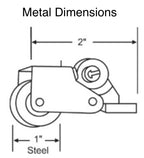 528 - Patio Door Screen Roller - pack of 2