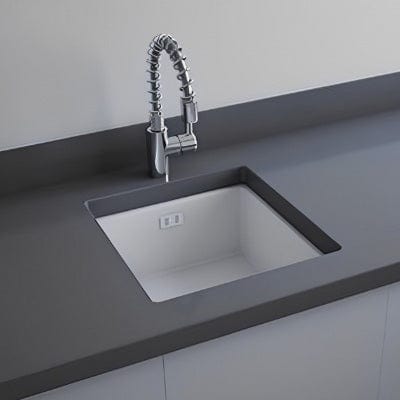 RAK Gourmet Kitchen Sink 6 Square Over / Under Mount Fireclay