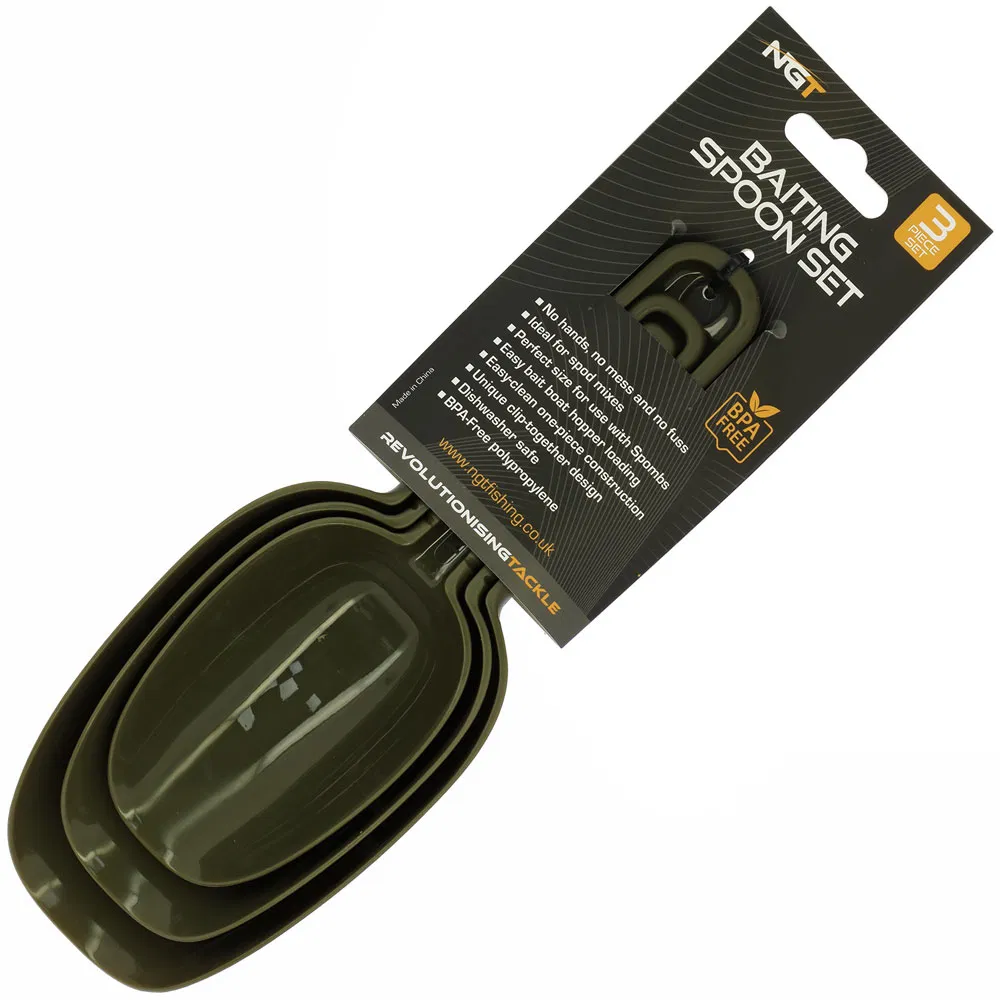 NGT 3pc Baiting Spoon Set