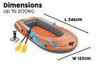 3 Person Inflatable Boat Set Kondor Elite 3000
