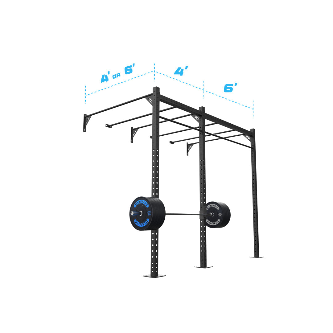10' Wall-Mount Builder® Rig: Intermediate 1 w/ 2' Monkey Bar Spacing