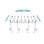 14' Wall-Mount Builder® Rig: Intermediate 1 w/ 2' Monkey Bar Spacing