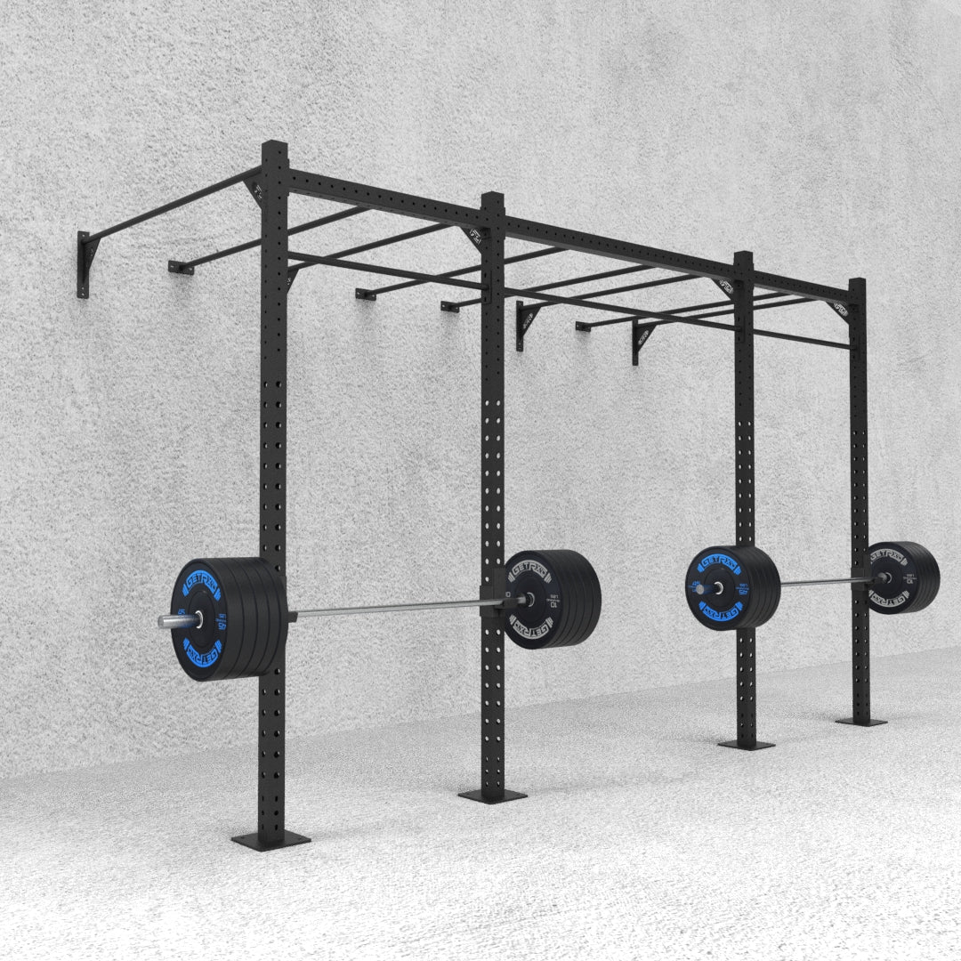14' Wall-Mount Builder® Rig: Intermediate 1 w/ 2' Monkey Bar Spacing