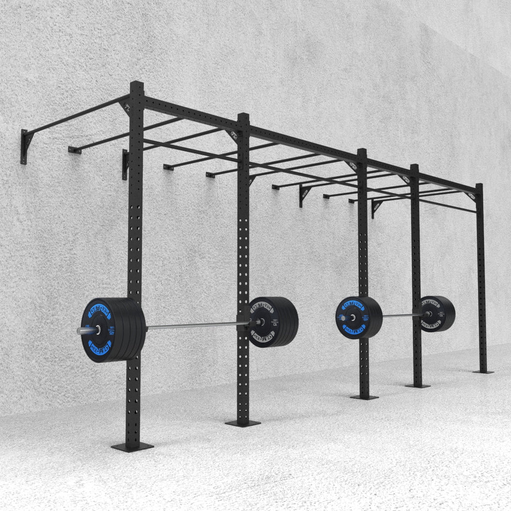 20' Wall-Mount Builder® Rig: Intermediate 1 w/ 2' Monkey Bar Spacing