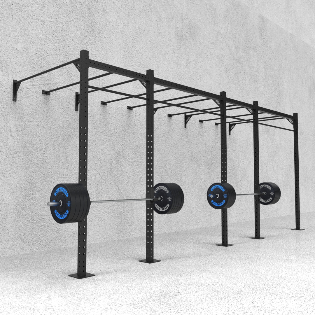 20' Wall-Mount Builder® Rig: Intermediate 1 w/ 2' Monkey Bar Spacing