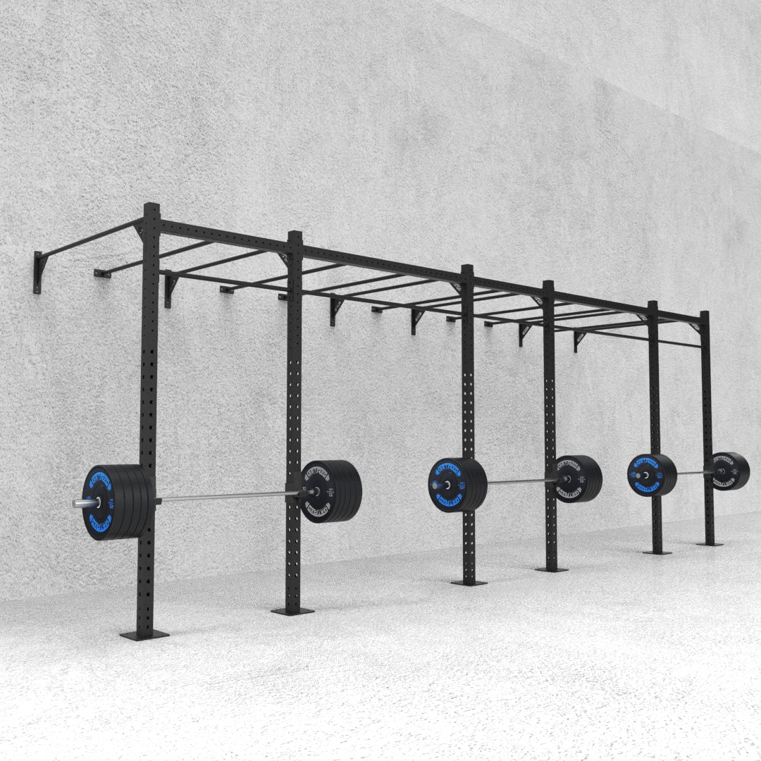 24' Wall-Mount Builder® Rig: Intermediate 1 w/ 2' Monkey Bar Spacing