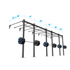 24' Wall-Mount Builder® Rig: Intermediate 1 w/ 2' Monkey Bar Spacing