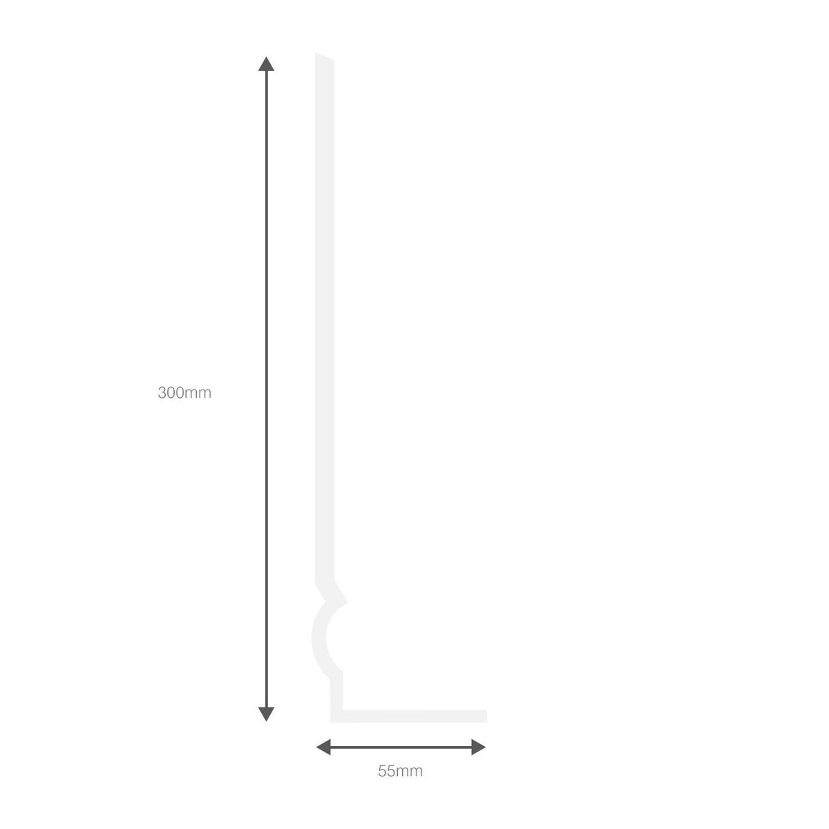 Ogee Capping Board 90° Internal Corner