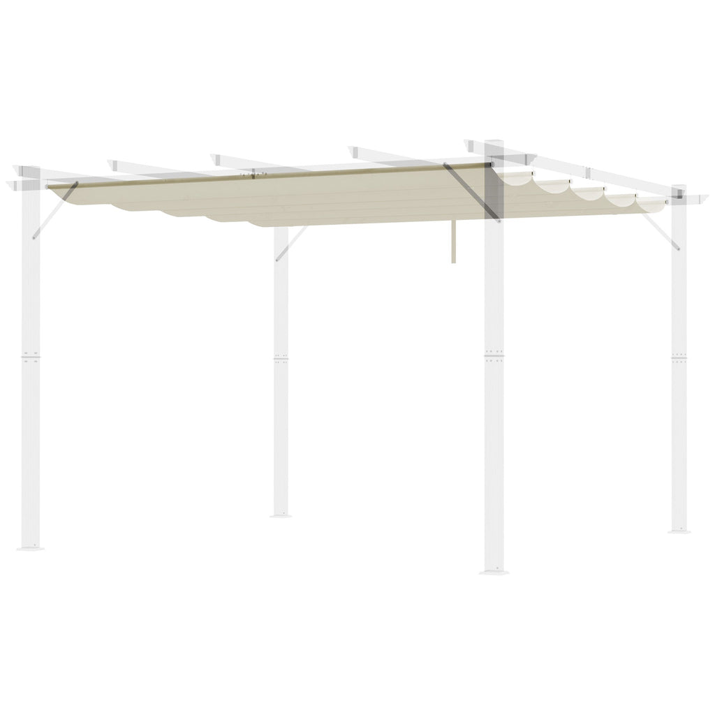Retractable Replacement Pergola Canopy for 10' x 10' Pergola, White