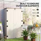 368 Gallon Waterproof Deck Box with Openable Top & Lockable Doors