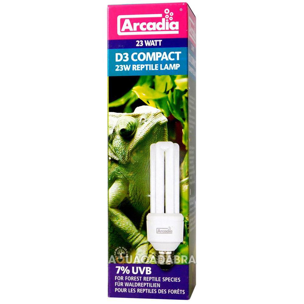 Arcadia 7% UVB D3 23W Forest Bulb E27 for Reptiles