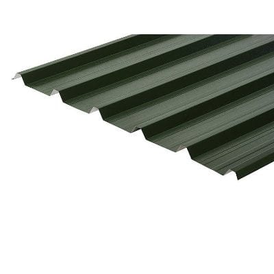 Cladco 32/1000 Box Profile PVC Plastisol Coated 0.5mm Metal Roof Sheet (Juniper Green) - All Sizes