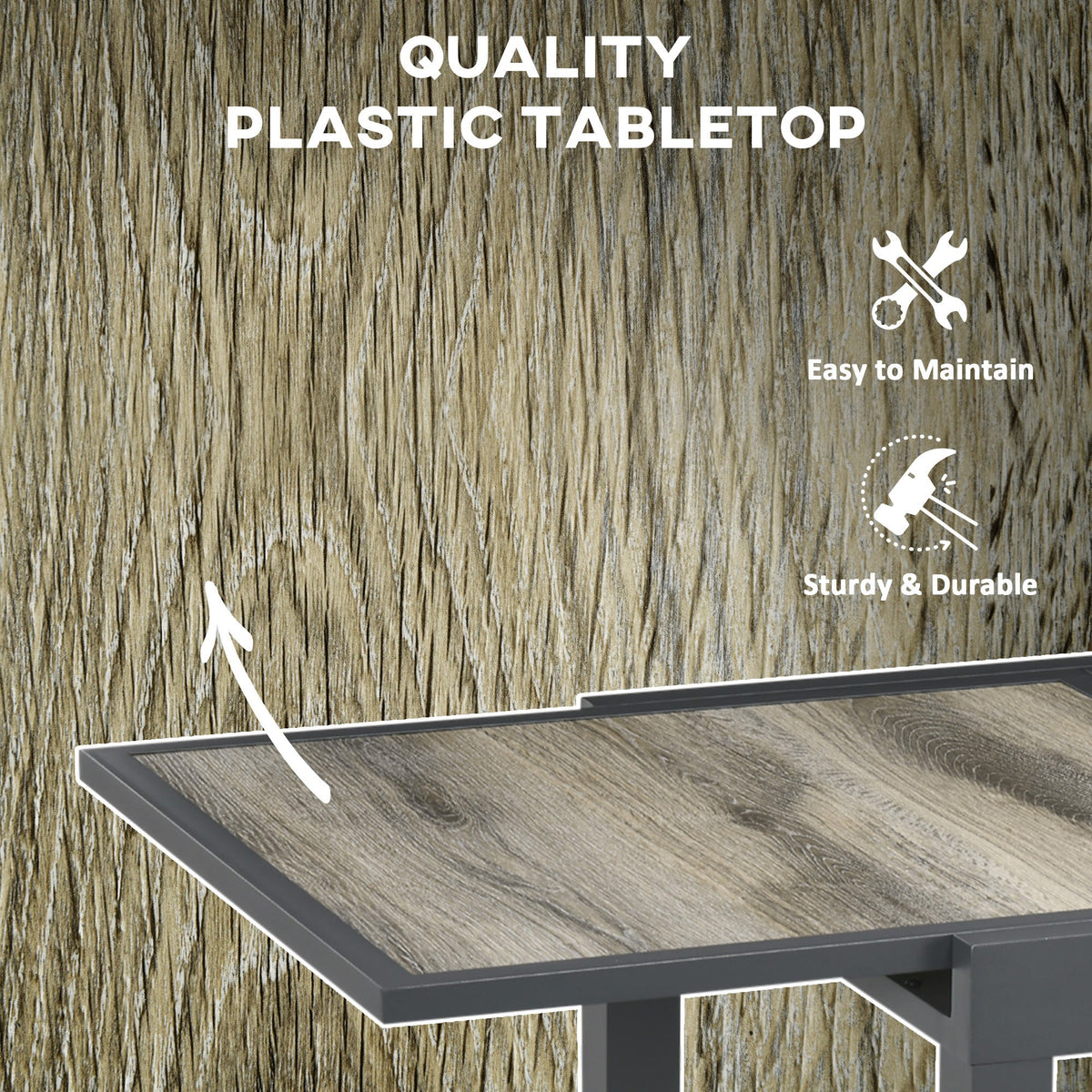 Rectangular Patio Outdoor Extendable Dining Table w/ Aluminum Frame for Backyard, Beige
