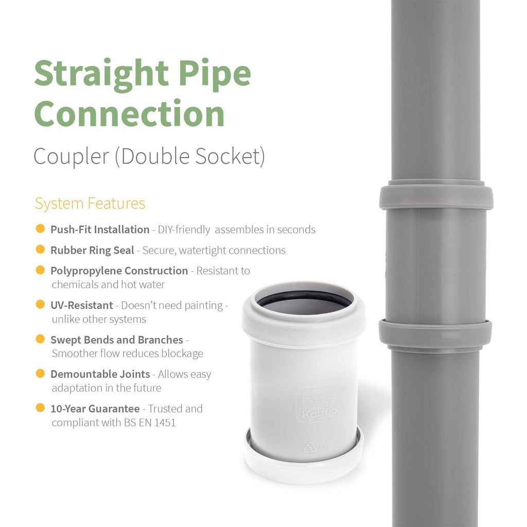 Kayflow 32mm Push-Fit Waste Water Parts