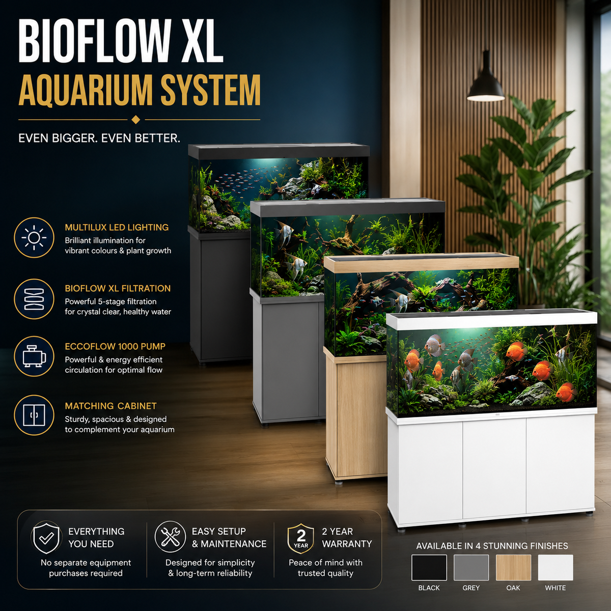 Juwel Rio 450 LED Tropical Aquarium & Cabinet