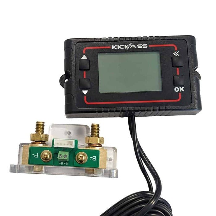 KickAss 500A Battery Monitoring Shunt with Remote Display