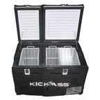 KickAss 75L Dual Zone Fridge + Fridge Slide Bundle