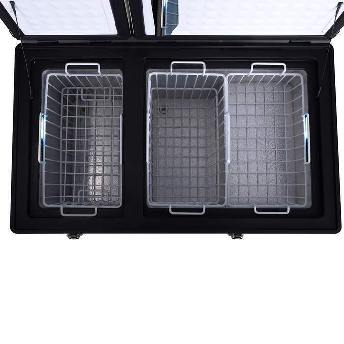 KickAss 75L Dual Zone Fridge + Fridge Slide Bundle