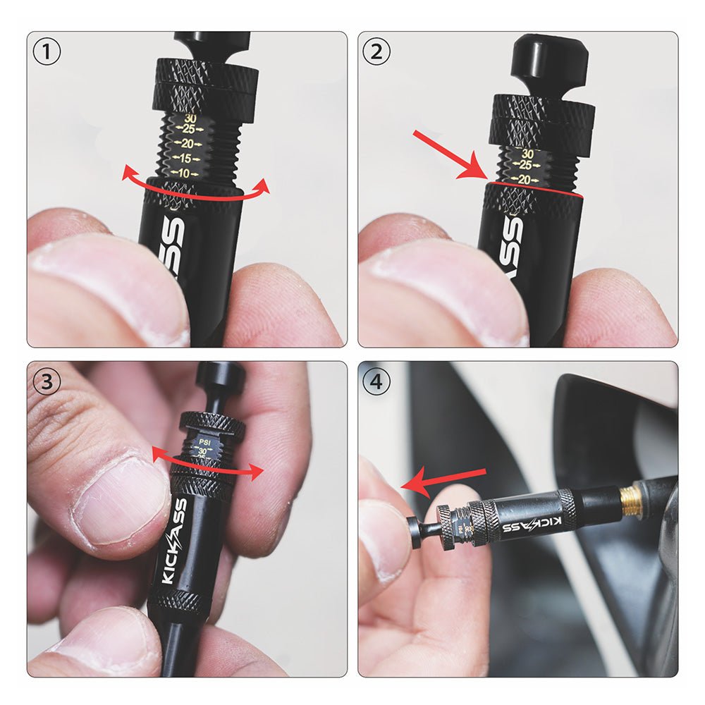 KickAss Automatic Tyre Deflators, Set of 4