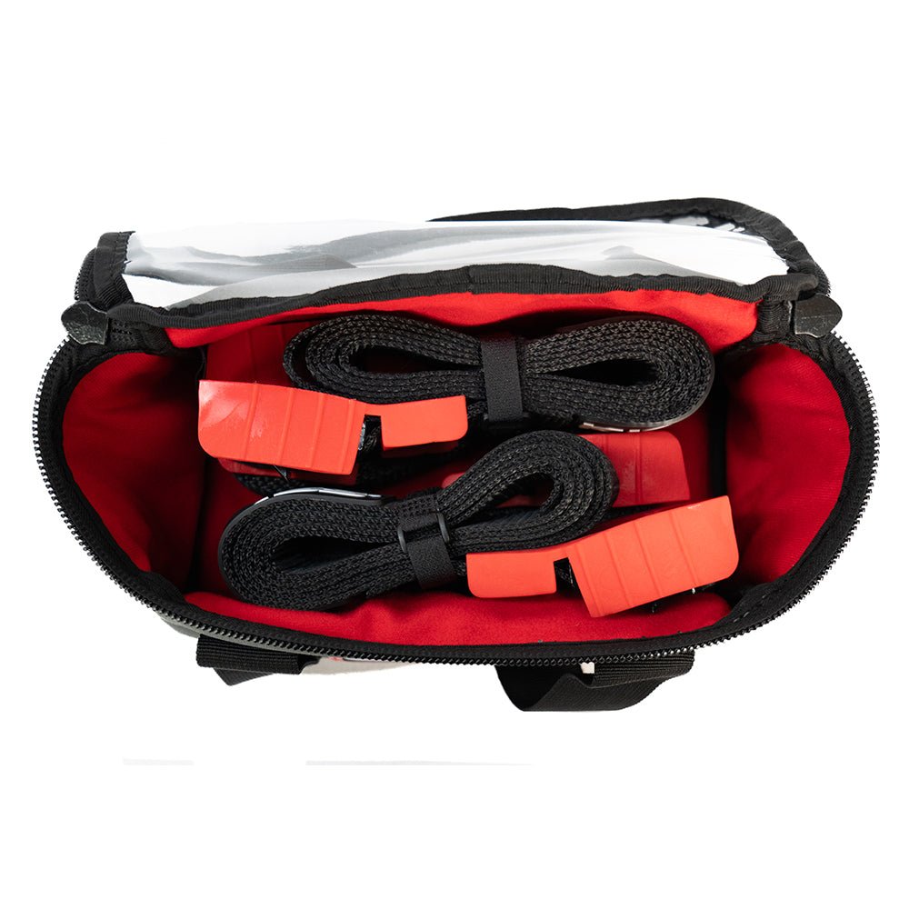 KickAss Canvas Clear Top Storage Bag with Soft Padded Lining - 25x13x15cm