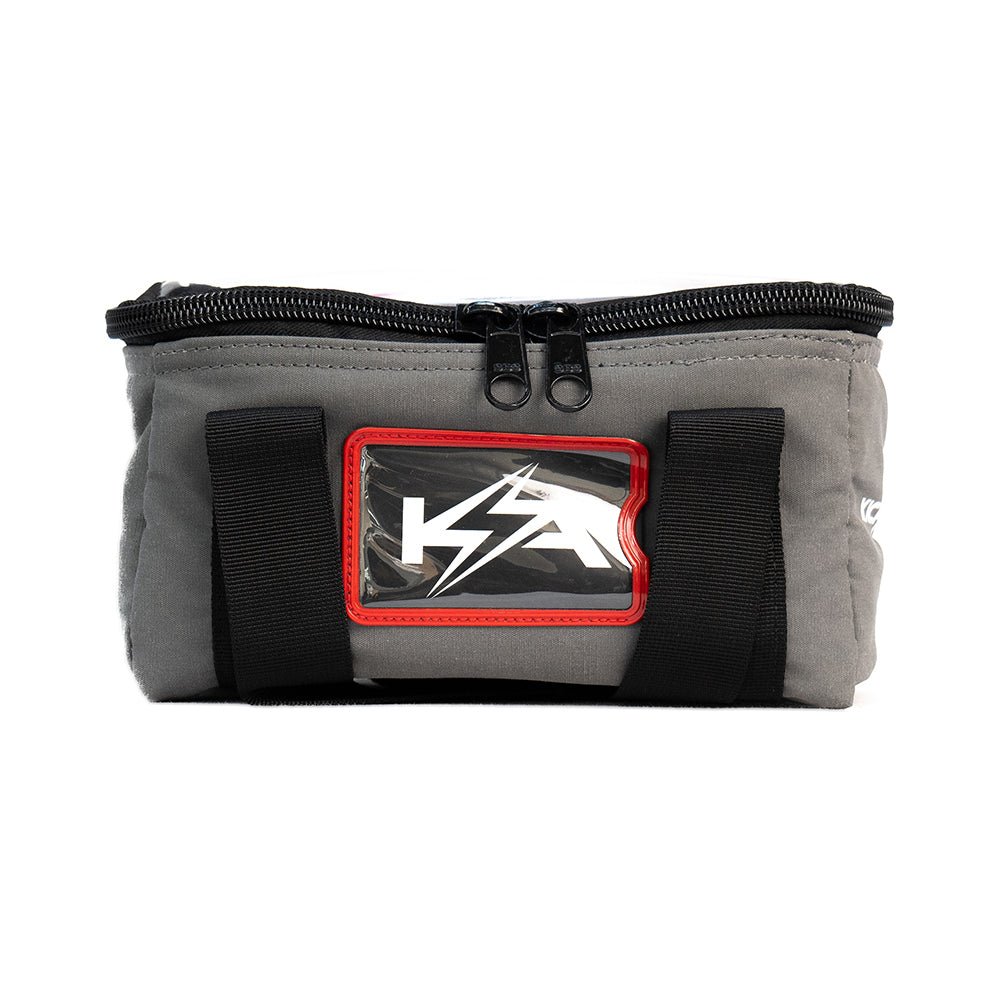 KickAss Canvas Clear Top Storage Bag with Soft Padded Lining - 25x13x15cm