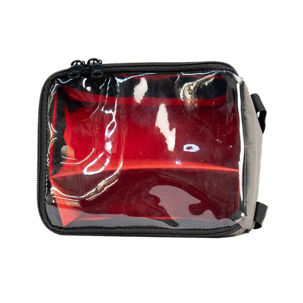 KickAss Canvas Clear Top Storage Bag with Soft Padded Lining - 20x25x15cm