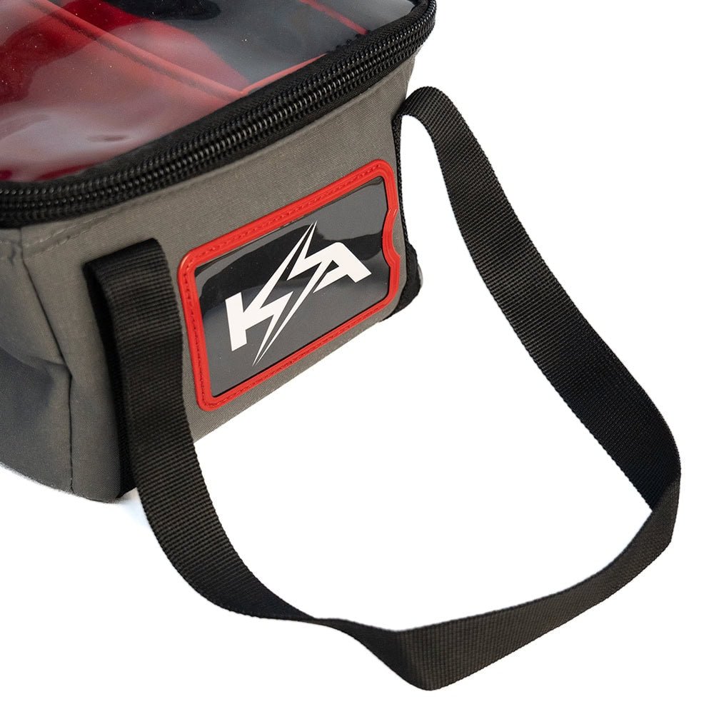KickAss Canvas Clear Top Storage Bag with Soft Padded Lining - 20x25x15cm